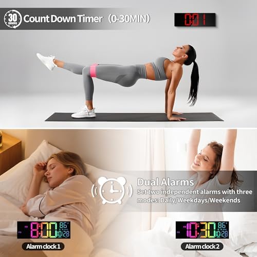 16.5" RGB Digital Wall Clock - Image 5