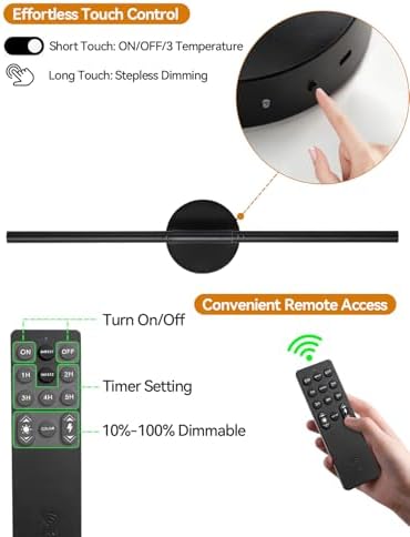 Battery Operated Wall Sconces Set of 2, Remote & Touch Control - Image 2
