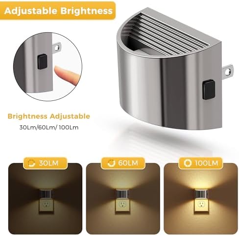 L LOHAS LED Night Lights Plug into Wall, Dimmable Night Light 2 Pack - Image 4