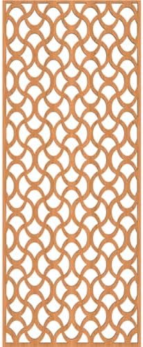 Resort Decorative Pierced Fretwork Wood Wall Panels, 11 3/8"W x 29 3/8"H x 3/8"T - Image 2