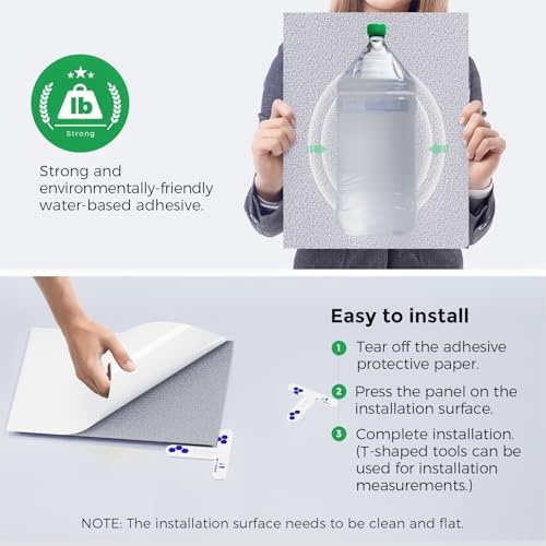 12 Pack Self-Adhesive Acoustic Panels, 2nd Generation Sound Absorbing Panel - Image 4
