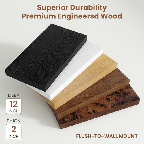 Vivelove Deep Floating Shelves 72x12” Set of 1 - Image 4