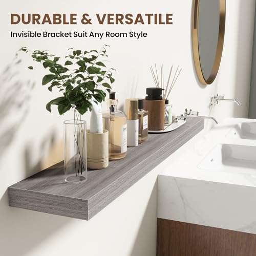 Acovy 40 Inch Floating Shelves for Wall 2 Pack, Wall Mounted Floating Shelf - Image 5
