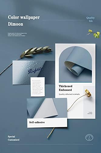 Dimoon 394''x17.7'' Blue Peel and Stick Wallpaper Contact Paper Modern Self - Image 4