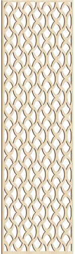 31 3/8"W x 79 3/8"H x 1/4"T Resort Decorative Fretwork Wood Wall Panels by EkenaMillwork
