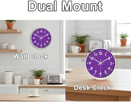 12 Inch Modern Dual‑Mode Clock, Wall Clock & Tabletop Clock - Image 2