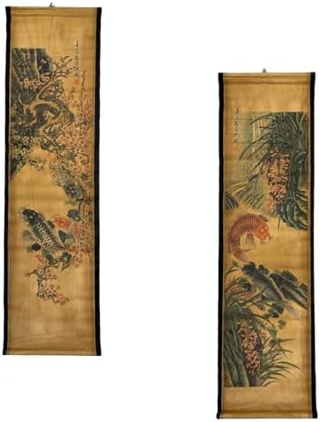 CIFIBIFUN Wall Scroll Hanging Painting Decor Japanese Art Koi Fish Fengshui - Image 5