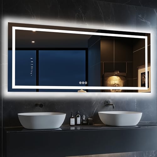 Antok 60x28 LED Bathroom Mirror by AntokMirror