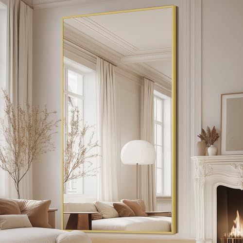 MELOMOIR 81"x41" Oversized Floor Mirror Freestanding, Shatterproof Tempered - Image 3