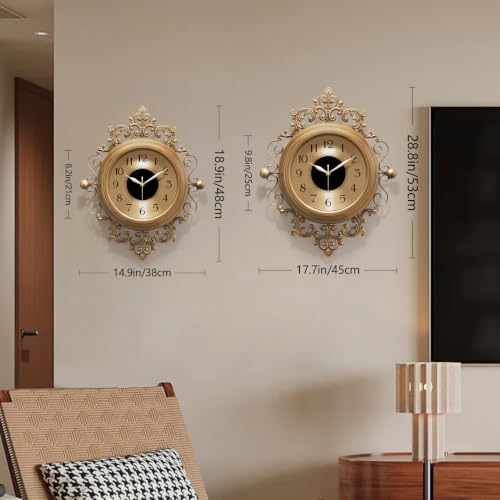 19"X21" Vintage Large Wall Clocks - Image 3
