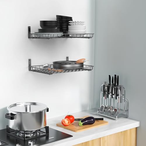 WALMANN Garage 12x18 inch Wall Shelf, Wall-Mounted Storage Shelves - Image 6