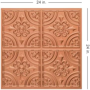 From Plain To Beautiful In Hours 205 Wrought Iron PVC Ceiling Tiles 2x2 ft - Image 3