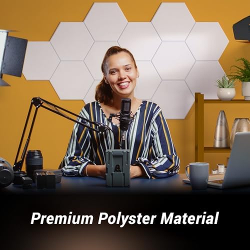 TONOR 48 Pack High Density Hexagon Acoustic Panels - Image 2