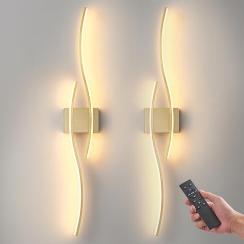Wireless Wall Sconces Set of Two by Unknown