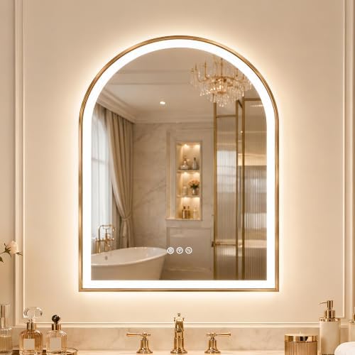 Saliwa Arched Bathroom Mirror by Unknown