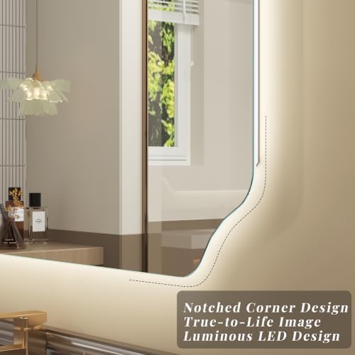 Backlit LED Lighted Bathroom Mirror - Image 3