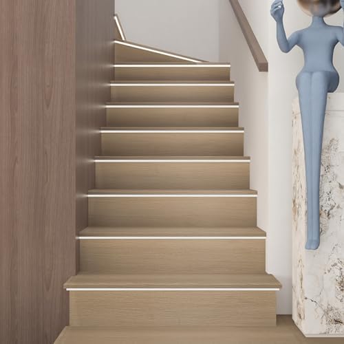 Boobest Brown Beige Wood Wallpaper 15.74"x78" Faux Light Wood Contact Paper - Image 6