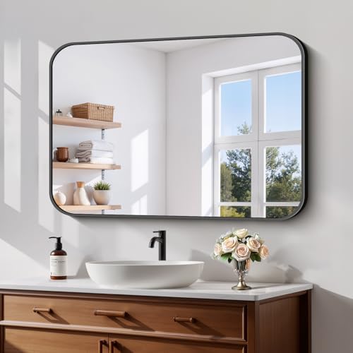 Koonmi Bathroom Wall Mirror, 26x38 Inch Large Vanity Mirror by KOONMI