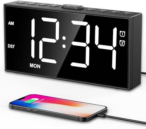 Digital Alarm Clock for Bedroom by PPLEE