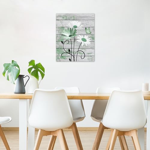 HVEST Country Green Floral Wall Art - Image 4