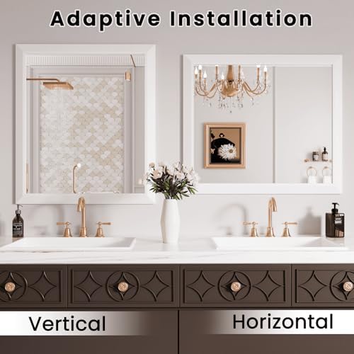 Amorho Bathroom Mirror for Wall 28x32 Inch - Image 5