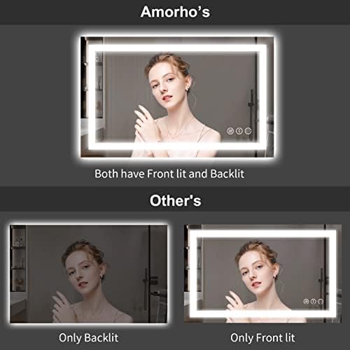 Amorho LED Bathroom Mirror 55"X36" - Image 6