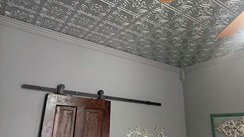 From Plain To Beautiful In Hours 205 Wrought Iron PVC Ceiling Tiles 2x2 ft - Image 5
