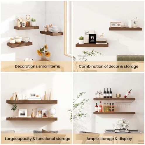 Vivelove Floating Shelves 9 inch Deep 48”Long Set of 2 - Image 6