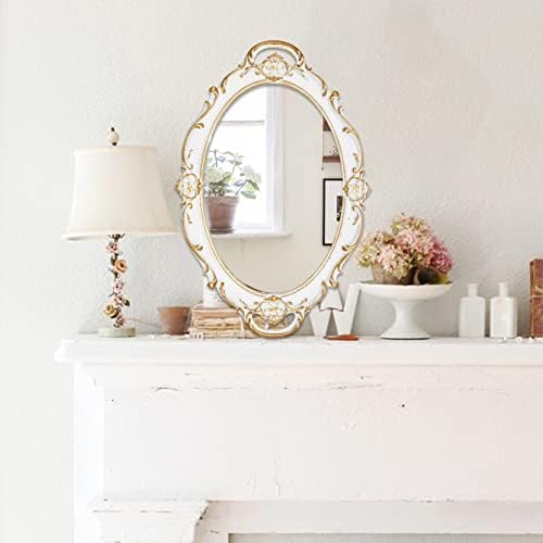 Eaoundm 14.5 x 10 inchs Oval Antique Decorative Wall Mirror - Image 3
