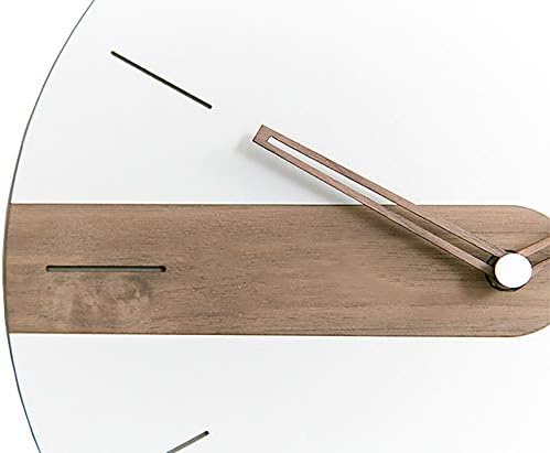 Stephanie Imports Modern Minimalist Exposed Wood Silent Wall Clock - Image 4