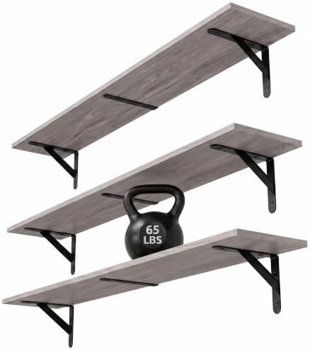WOPITUES Long Wall Shelves 32″W x 8″D, Floating Book Shelves Max Load 65lbs by WOPITUESOfficial
