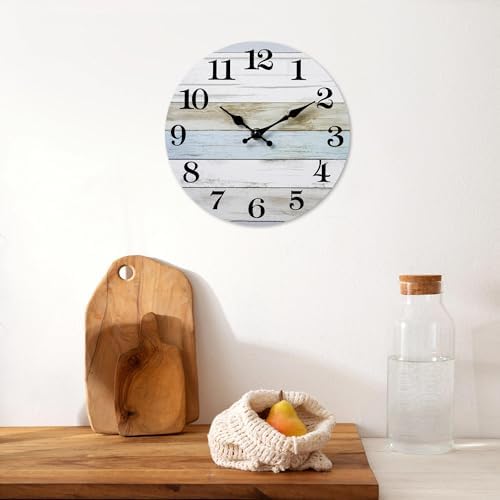 8 Inch Wall Clock, Silent Battery Operated Analog Clock - Image 4