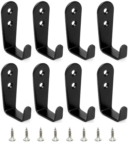 8 Pcs Stainless Steel Hooks for Hanging, Heavy Duty Hook, Wall Hooks Key Holder by WallHooks