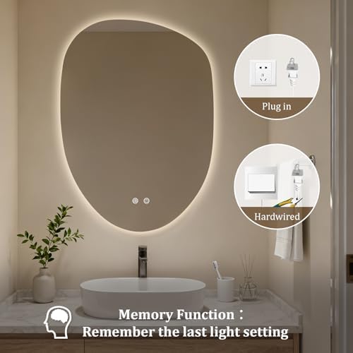 HOMECOOKIN LED Irregular Bathroom Mirror - Image 7