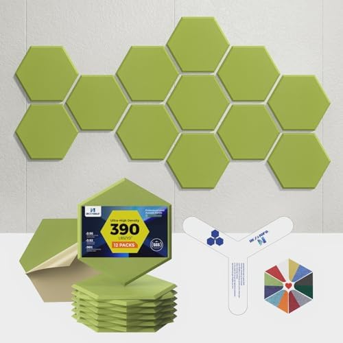Self-Adhesive Acoustic Panels, 2nd Generation Sound Absorbing Panel, by DEXMOKO