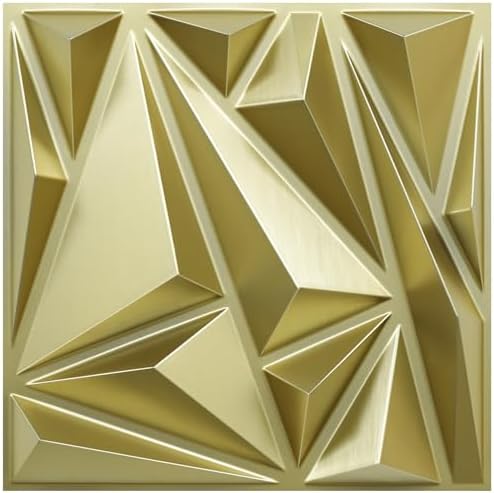 STICKGOO Gold 3D Wall Panels, 33 Pack by STICKGOO
