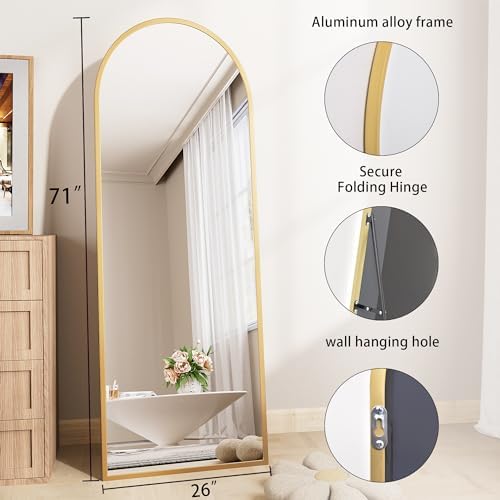 AUYHM nanoglass Arch Mirror Full Length, Standing Mirrors Full Body Mirrors - Image 4