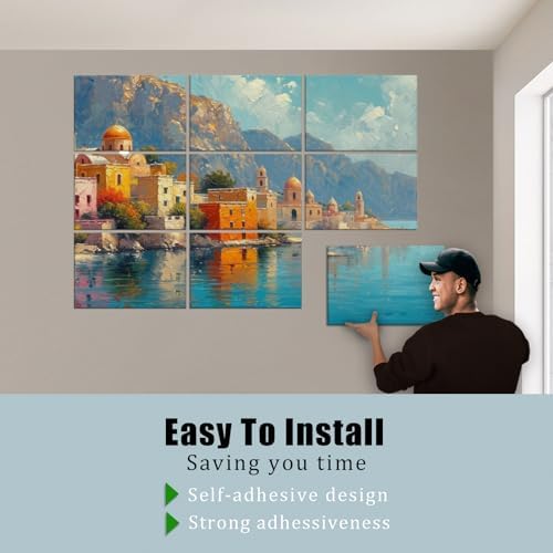 9 Pack Wall Art Acoustic Panels, Decorative Sound Dampening Panels, Acoustic - Image 5