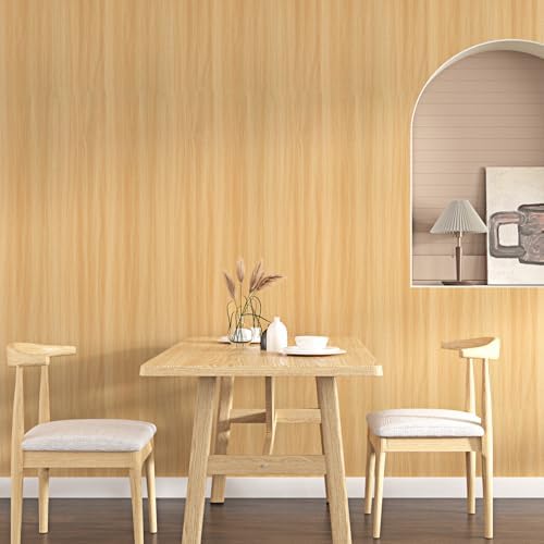 Light Brown Wood Grain Contact Paper Peel and Stick Natural Oak Wallpaer - Image 4