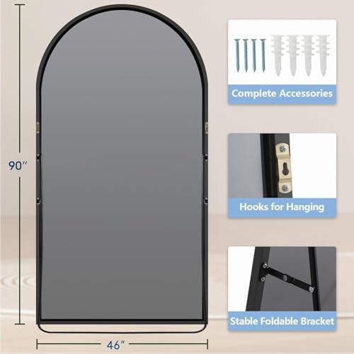 Dewfig Arched Full Length Mirror - Image 5
