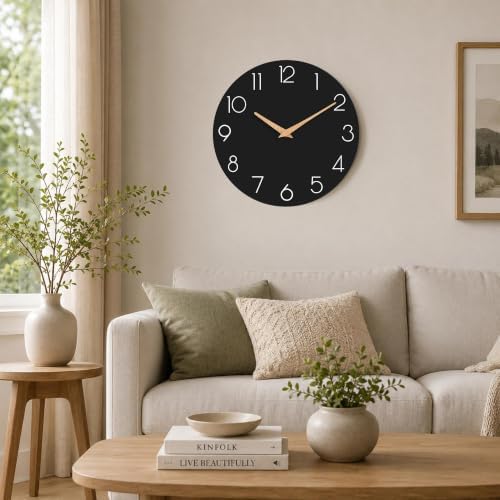 cicininc 8 Inch Battery Operated Wall Clock, Silent Analog - Image 5