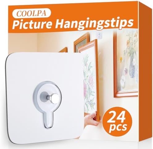 24PCS Picture Hangers Without Nails, Wall Hangers Without Nails, Adhesive Wall - Image 2