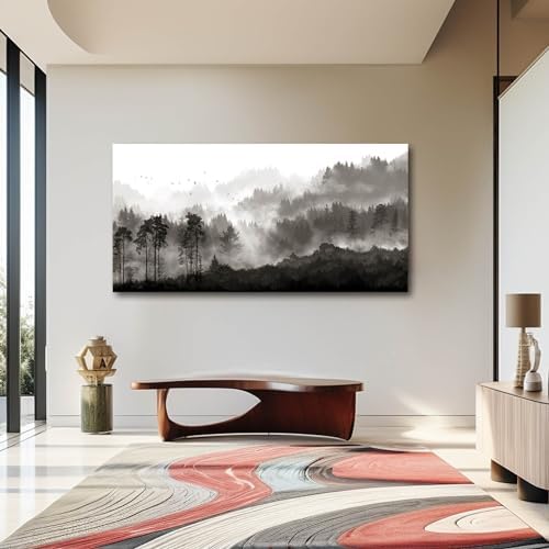 YJYart Large Artwork for Living Room Wall Canvas Art Mountains Nature Painting - Image 6