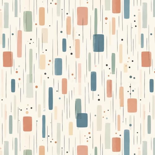 GloryTik Peel and Stick Wallpaper Modern Abstract Geometric Pattern, Self by GloryTik