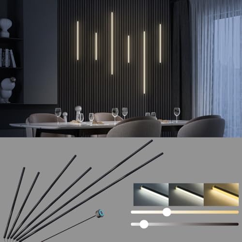 HAMRVL Black CCT LED Recessed Lighting Kit, Self-Adhesive Dimmable LED Lights by HAMRVL