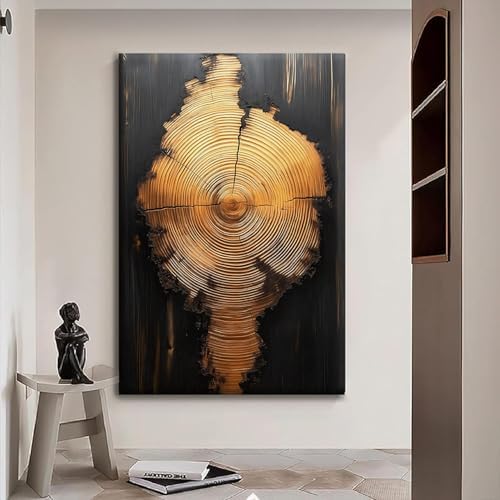 Tree Ring Wall Art Framed, Modern Nature Decor - Image 5