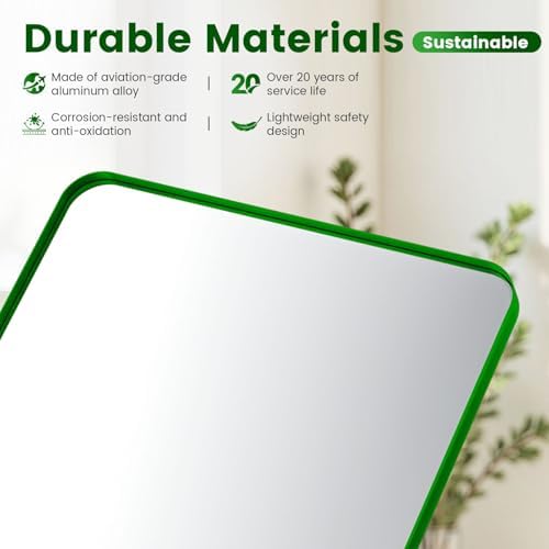 24" x 28" Green Bathroom Mirrors - Image 2