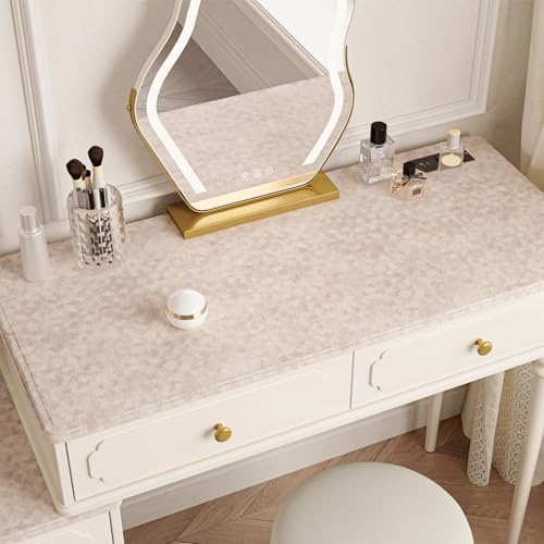 Champagne Felt Drawer Liner Velvet Wallpaper Peel and Stick Flocking Velvet - Image 2