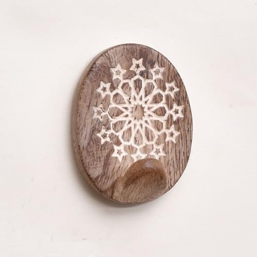 Indian Shelf 24 Piece Wooden Adhesive Wall Hooks by IndianShelf