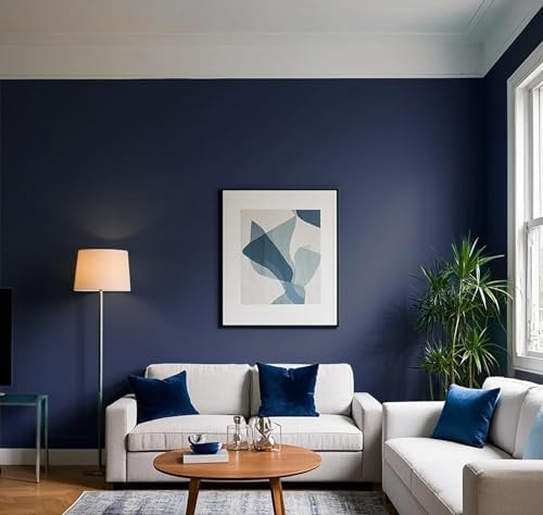 Yasinet Peel and Stick Wallpaper Blue Wallpaper Blue Contact Paper Navy - Image 4